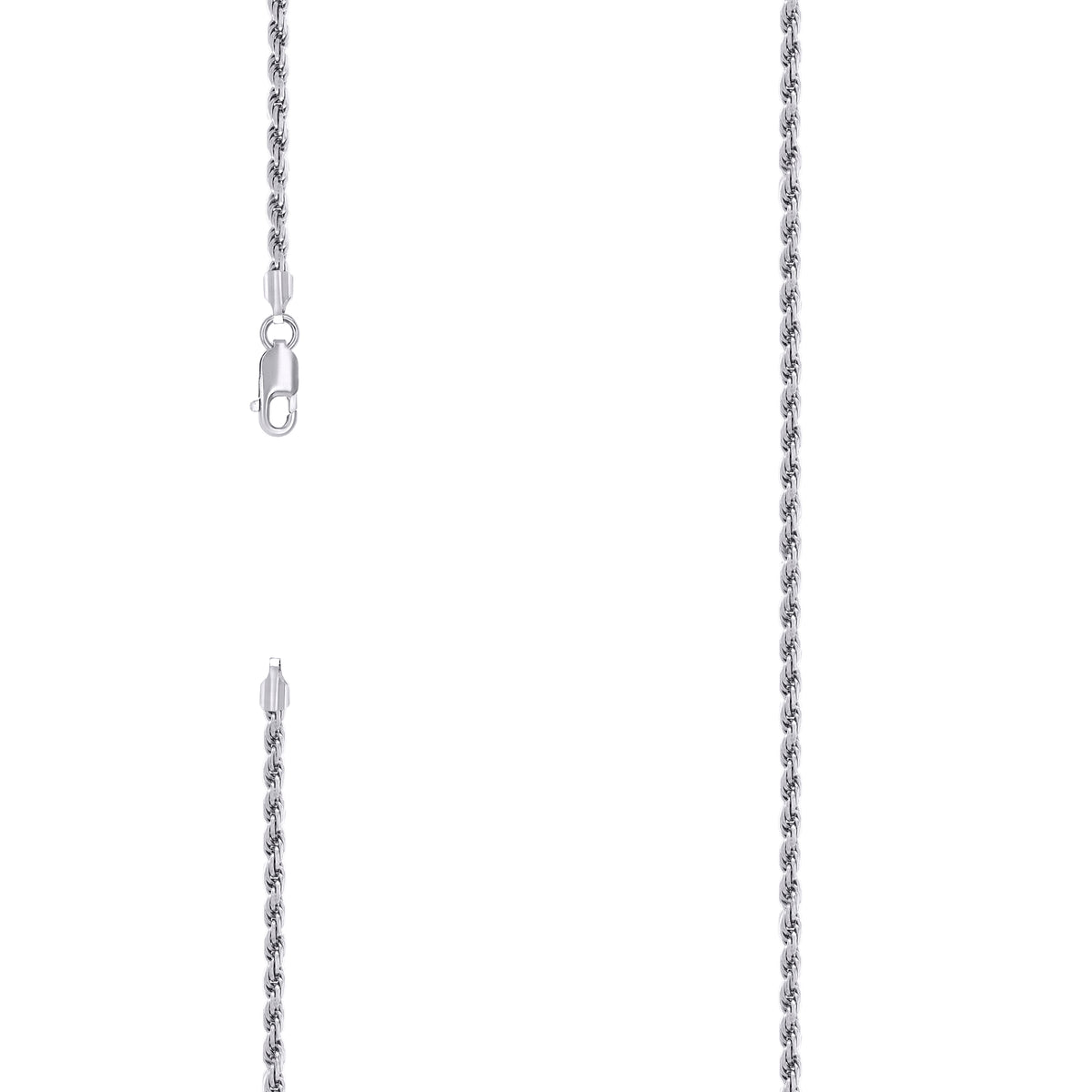 925 Silver Solid Rope Chain 2.5mm-24"