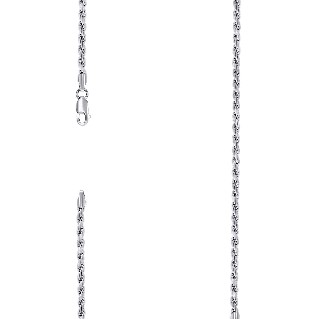 925 Silver Solid Rope Chain 3mm-18"