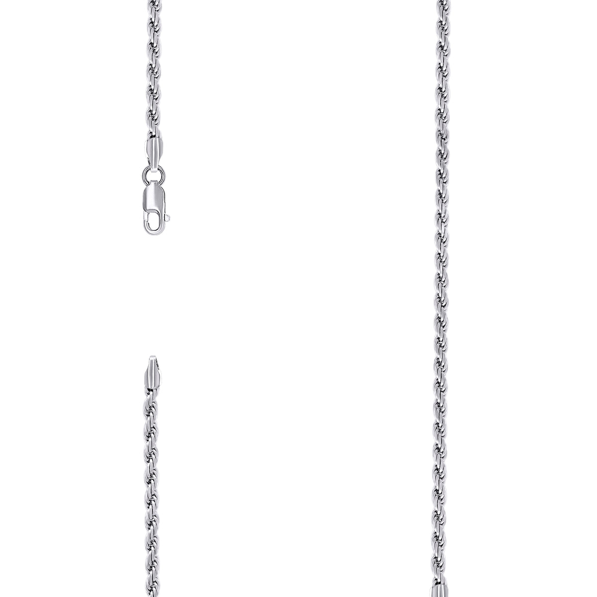 925 Silver Solid Rope Chain 3mm-18"