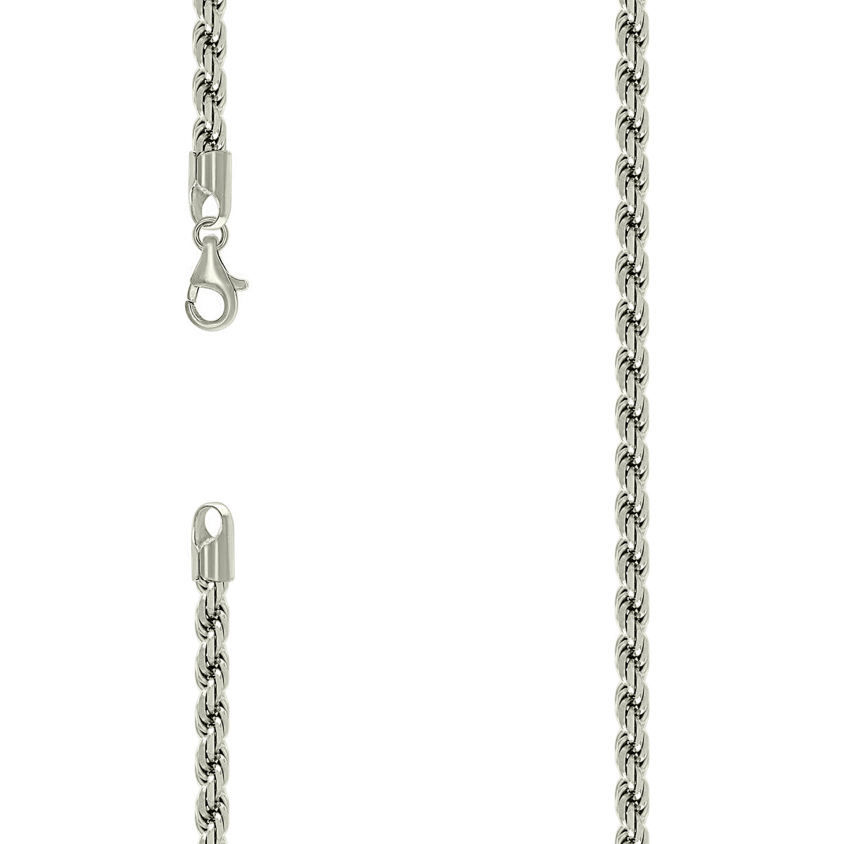 925 Silver Solid Rope Chain 4.5mm-24"