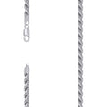 925 Silver Solid Rope Chain 5mm-8"