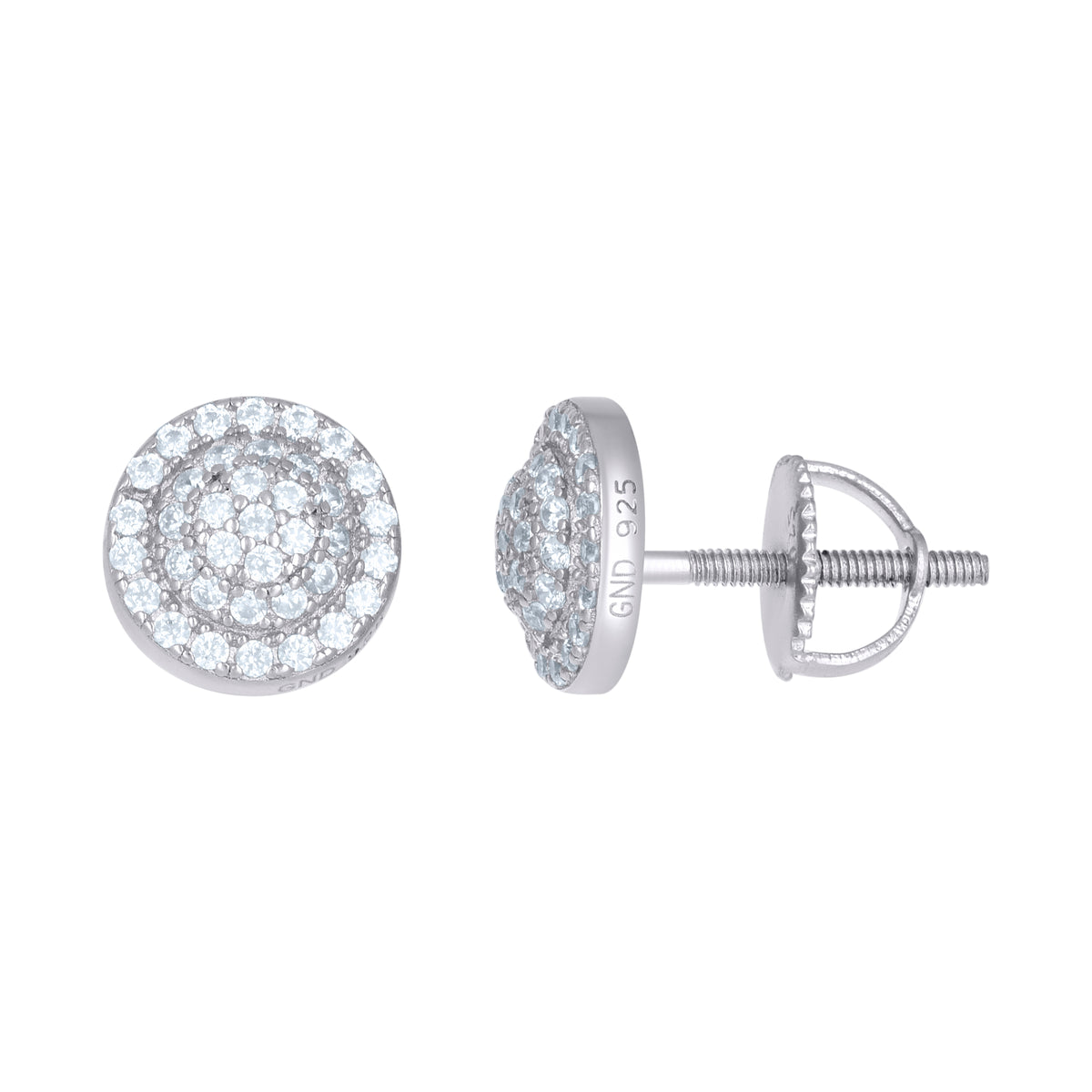 925 Sterling Silver Women Cubic-Zirconia Fashion Stud Earrings