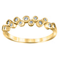 925 Sterling Silver Womens Cubic Zirconia Semi-Eternity Wedding Band Ring