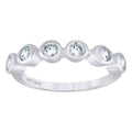925 Sterling Silver Womens Cubic-Zirconia Ring Size 8