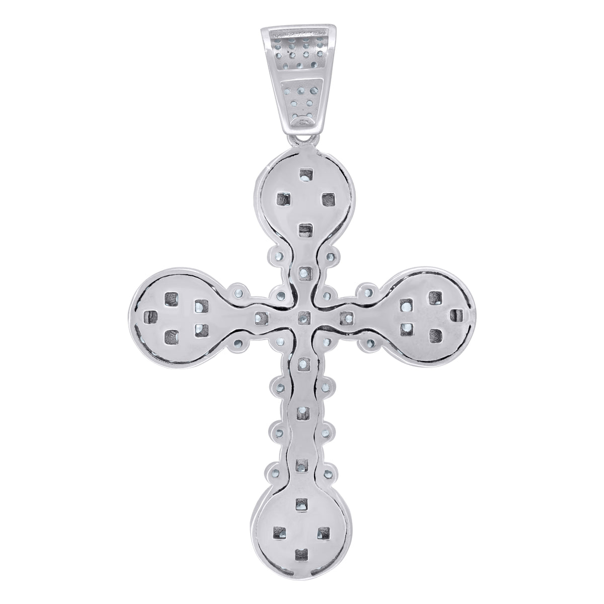 925 Sterling Silver Mens Cross Religious Charm Pendant