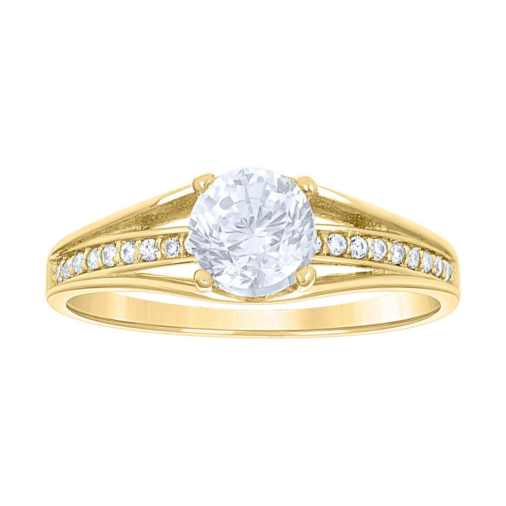14K Gold Cubic Zirconia Ring