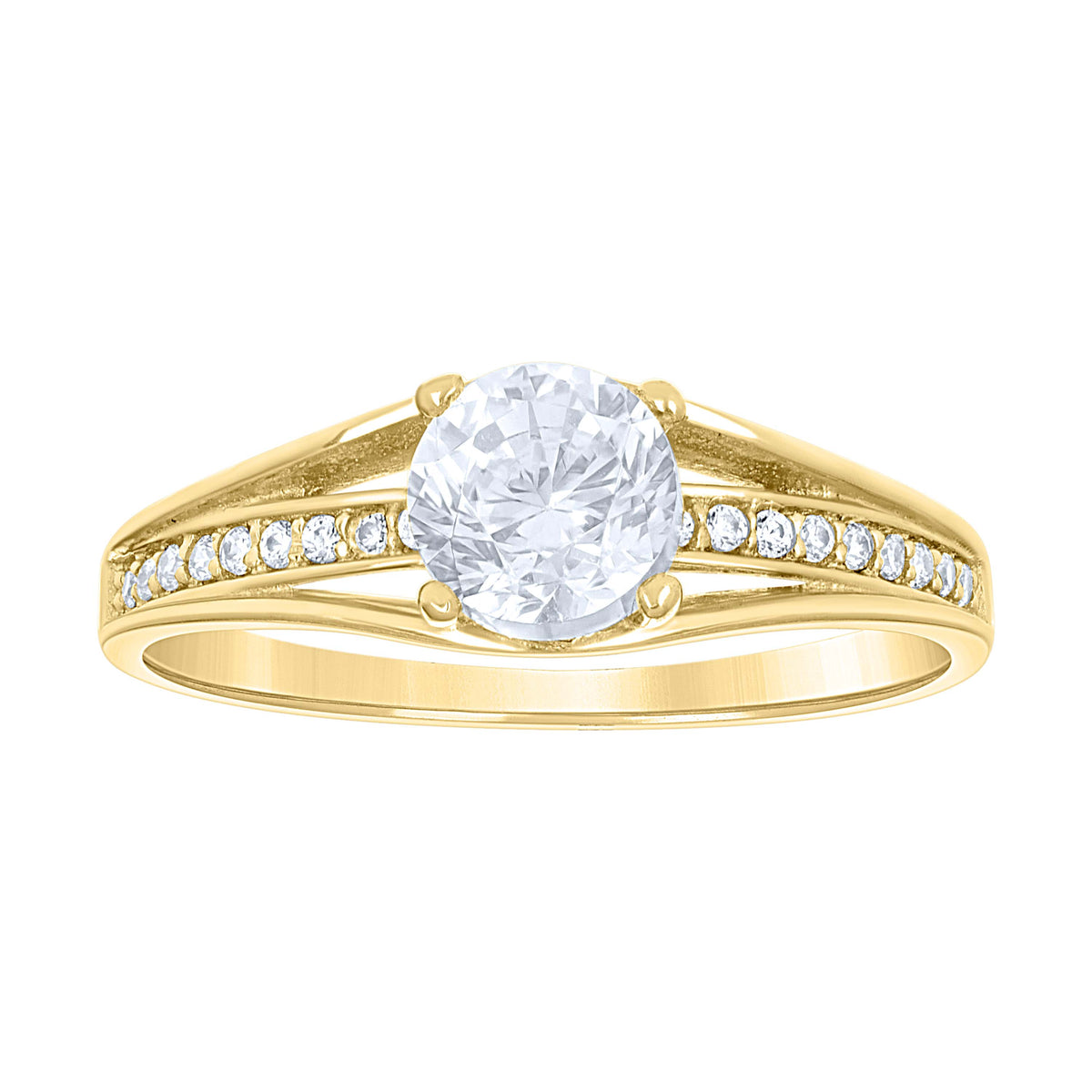 14K Gold Cubic Zirconia Ring