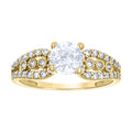 14K Gold Cubic Zirconia Ring