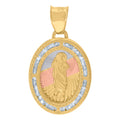 14K Gold Cubic Zirconia Pendant