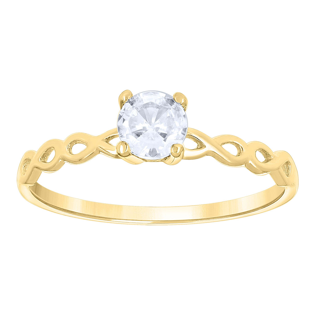 14K Gold Cubic Zirconia Ring