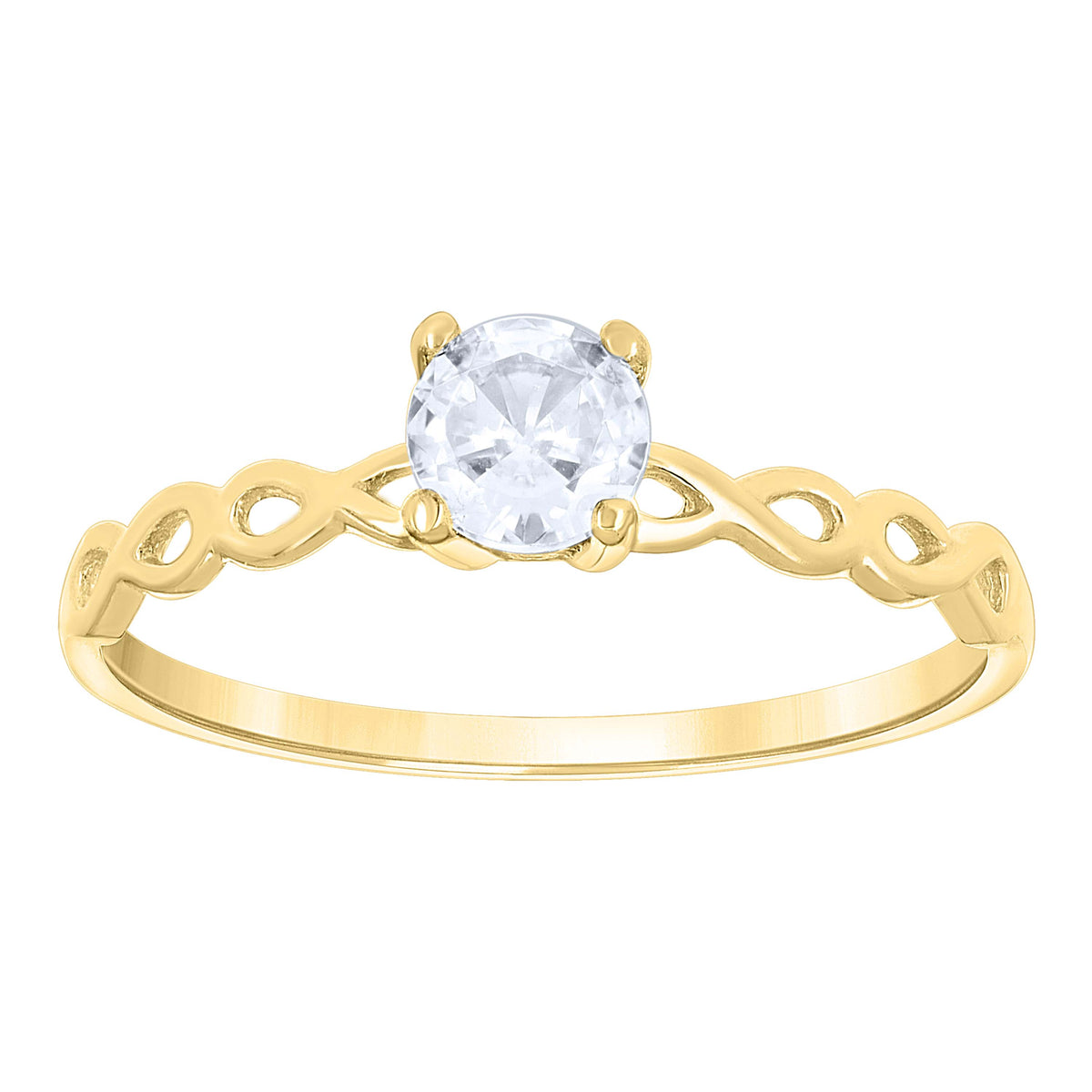 14K Gold Cubic Zirconia Ring