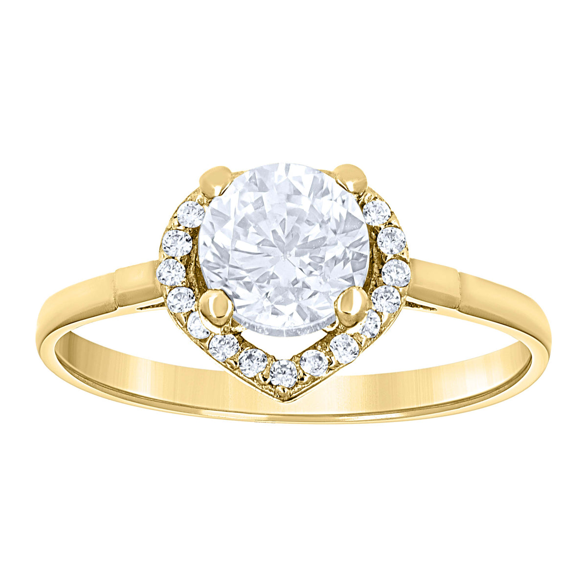 14K Gold Cubic Zirconia Ring