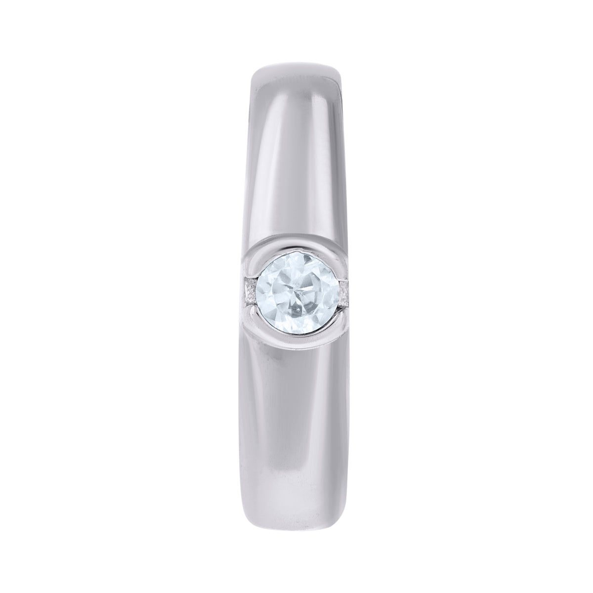 925 Sterling Silver Unisex Cubic-Zirconia Slide Fashion Charm Pendant