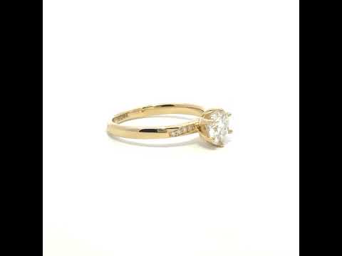 14K Gold Moissanite Ring S7