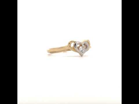 14K Gold Cubic Zirconia Ring