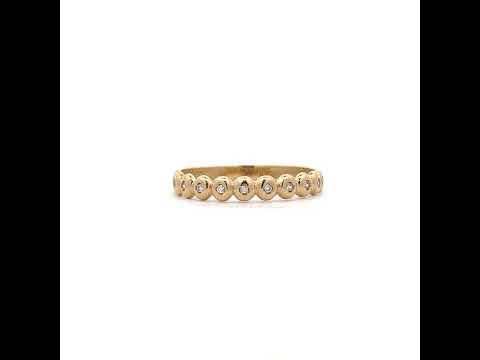 10K Yellow Gold Womens Cubic-Zirconia Fashion Ring