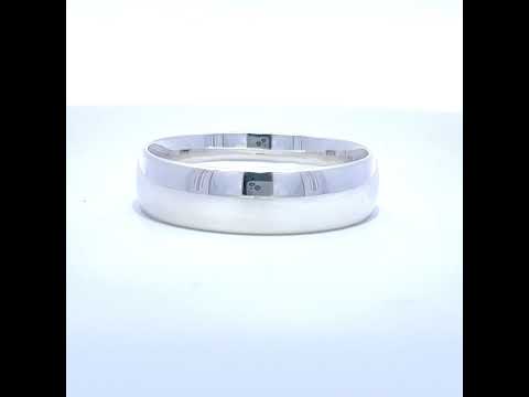 925 Sterling Silver Mens Comfort Fit Wedding Band 7mm Ring