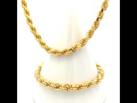 925 Silver Solid Rope Chain 5mm-18"