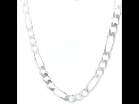 925 Silver Solid Classic Figaro 7.0mm