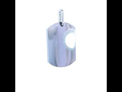 Stainless Steel Mens Dog Tag Pendant