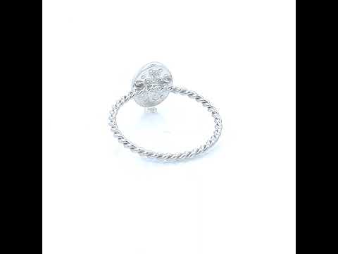 925 Sterling Silver Unisex Miraculous Medal Religious Ring Size 6