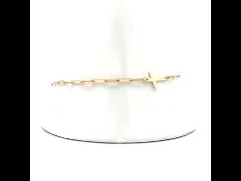 14K Gold Bracelet 8" (7"+1")