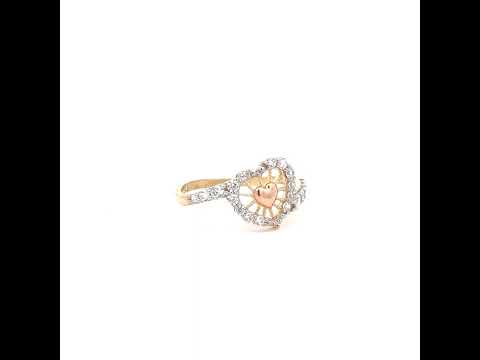 14K Gold Cubic Zirconia Ring