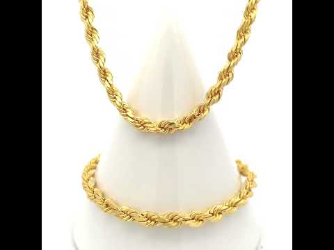 925 Silver Hollow Rope Chain 4.8mm-24"
