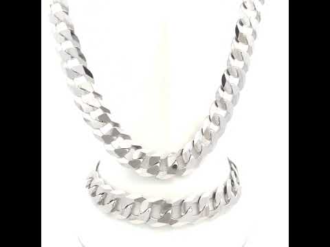 925 Silver Solid Super Flat Cuban Chain 10mm