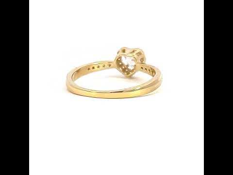 14K Gold Cubic Zirconia Ring