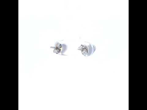 925 Sterling Silver Womens Heart Stud Earrings