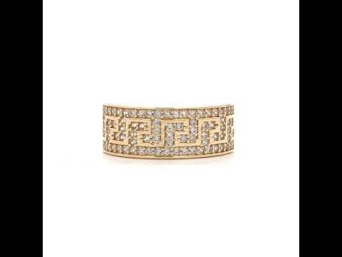 14K Gold Cubic Zirconia Ring S7