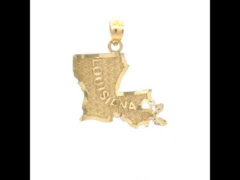 10K Yellow Gold Womens Diamond-Cut Deer Animal Charm Pendant