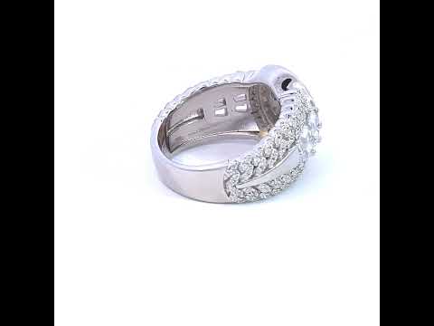 925 Sterling Silver Mens Baguette Round Cubic-Zirconia Fashion Ring