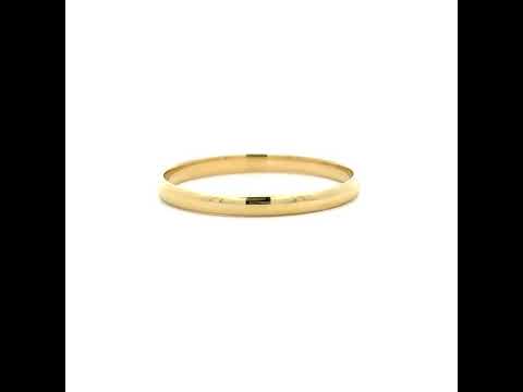 10K Yellow Gold Unisex 3mm Regular-Fit Wedding Band Ring Size 8