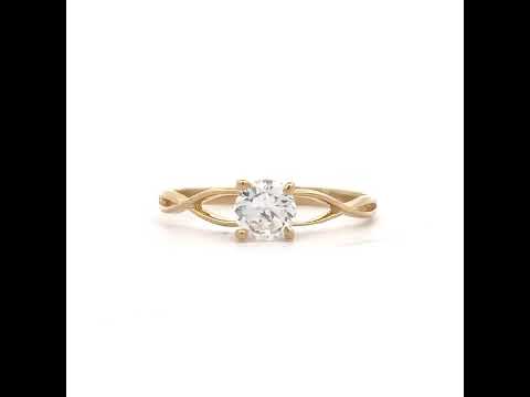 14K Gold Cubic Zirconia Ring
