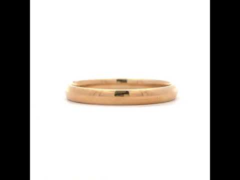 14K Gold Wedding Band Comfort-Fit 3mm-5
