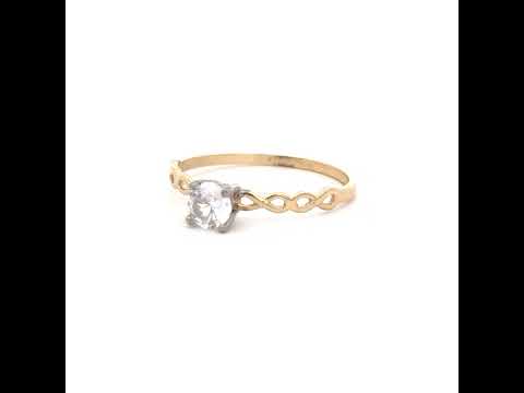 14K Gold Cubic Zirconia Ring