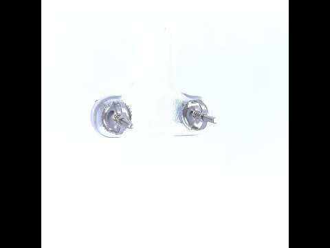 925 Sterling Silver Unisex Black Princess-Cut Cubic-Zirconia 4mm Square Solitaire Stud Earrings