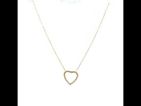 14K Gold Cubic Zirconia Necklace 18" (16"+2")