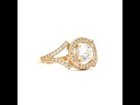 14K Gold Cubic Zirconia Ring