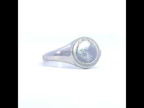 925 Sterling Silver Mens Signet Ring Size 7