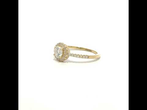 14K Gold Moissanite Ring S7