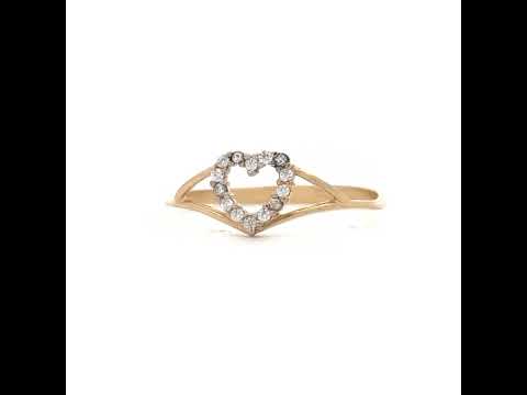 14K Gold Cubic Zirconia Ring