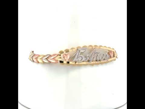 14K Gold Bracelet 7.5"