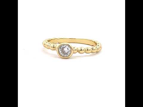 925 Sterling Silver Yellow-tone Womens Cubic-Zirconia Fashion Ring Size 9