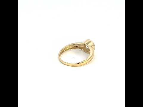 10K Yellow Gold Baby Cubic-Zirconia Fashion Ring
