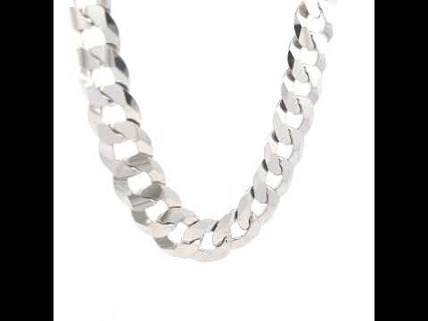 925 Silver Solid Super Flat Cuban Chain 16mm-24