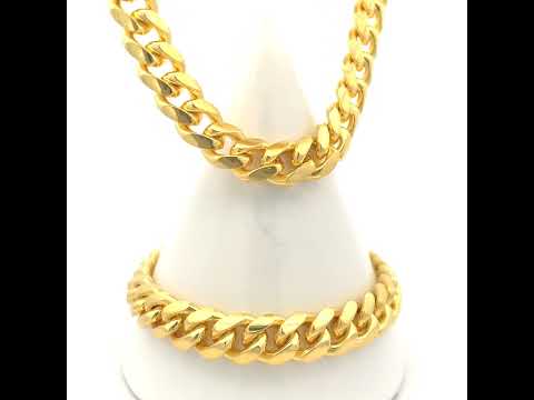 925 Silver Solid Miami Cuban Chain 9.8mm-20"