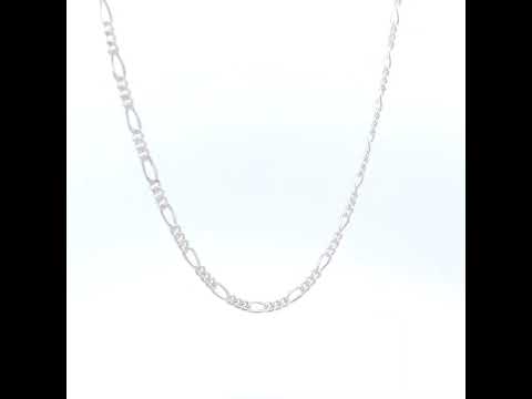 925 Silver Solid Classic Figaro 2.0mm-7"